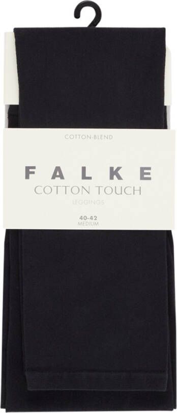 Falke Cotton Touch legging in uni zwart