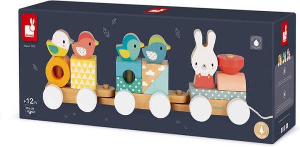 Janod Trekspeelgoed Pure speelgoedtrein