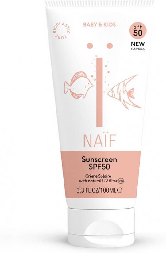 Naïf Naï, f Natuurlijke Zonnebrandcrè, me SPF50 P046 Wit