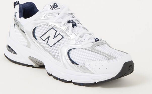 New Balance 530 sneaker met mesh details en metallic finish MR530SG