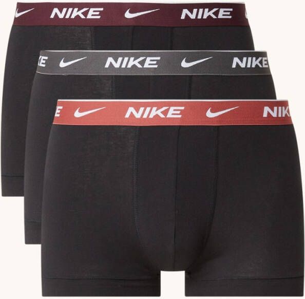 Nike Everyday Cotton boxershorts met Dri FIT en logoband in 3 pack