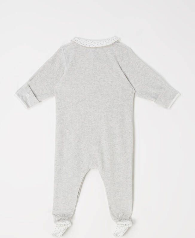 Petit Bateau Babypak van fluweel met kraag