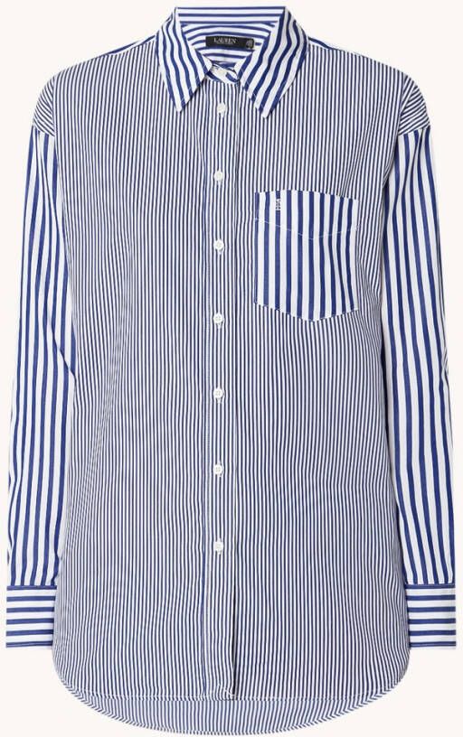Ralph Lauren Blouse met streepprint en borstzak