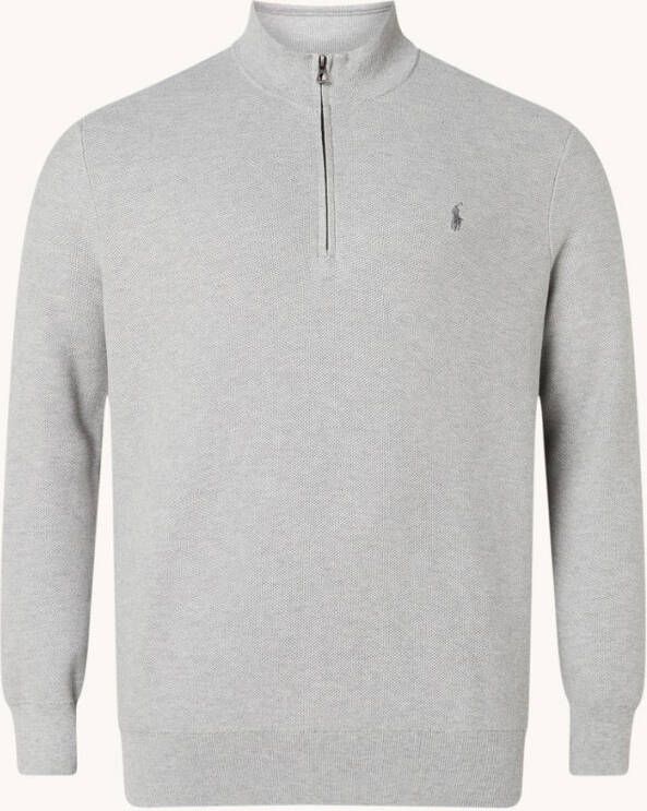 Ralph Lauren Fijngebreide sweater met halve rits
