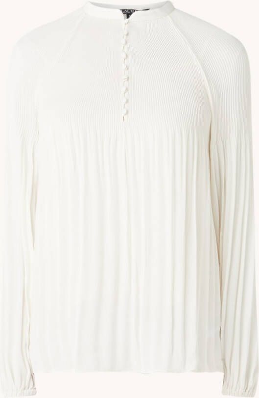 Ralph Lauren Tuniek met pliss&#xE9, en pofmouw