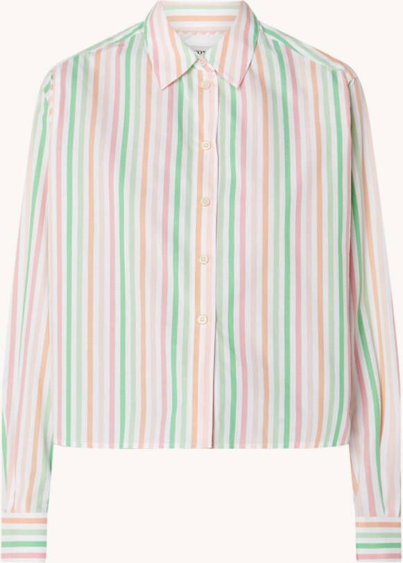 Scotch & Soda Multi striped boxy fit shirt