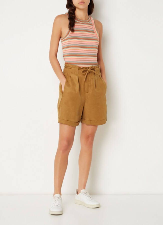 Scotch & Soda Fijngebreide tanktop met streepprint en structuur