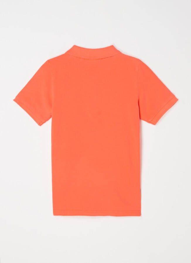 Scotch & Soda Neon Polo Garment Dyed Short Sleeved Pique Polo
