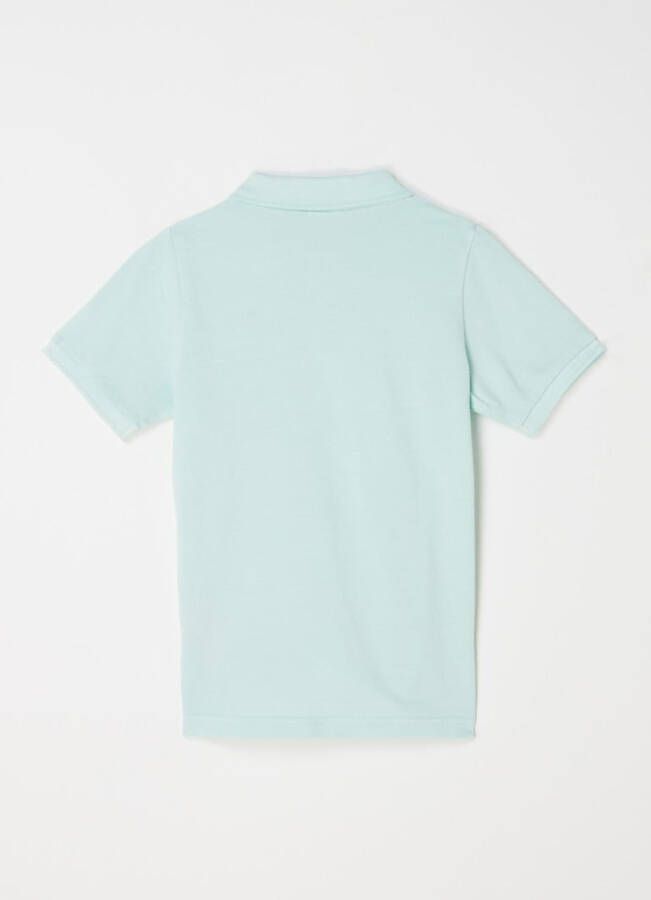 Scotch and Soda T shirts Garment Dyed Short Sleeved Pique Polo Groen