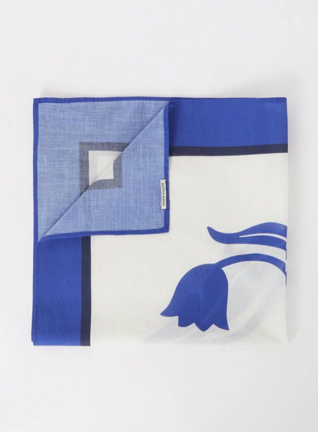 Scotch & Soda Sjaal van biologisch katoen met print 55 x 55 cm