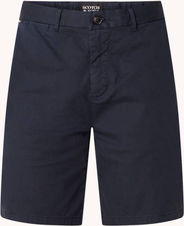 Scotch & Soda Stuart regular slim fit korte broek met steekzakken