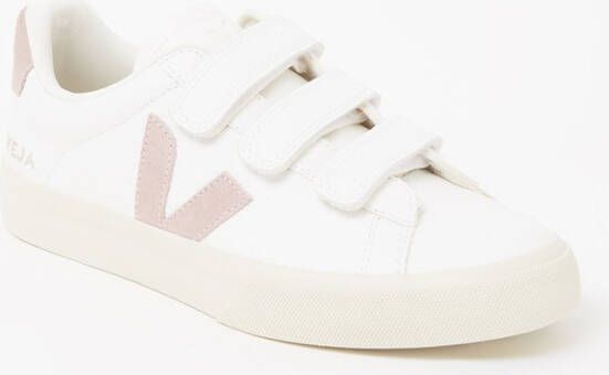 Veja Recife Chromefree sneaker van leer met suè, de details