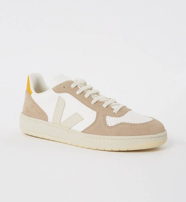 Veja V 10 sneaker met suè, de details