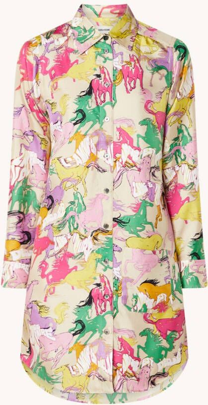 Zadig&Voltaire Rais mini jurk van zijde met print