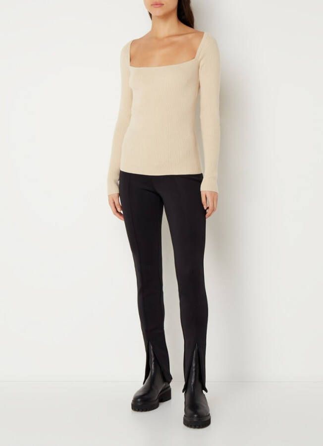 Calvin Klein Tops met lange mouwen , Beige, Dames