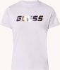 Guess Chryssa T shirt van biologisch katoen met logoprint online kopen