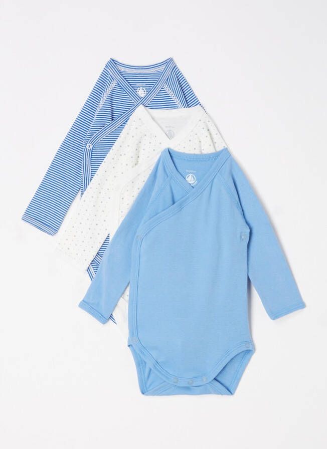 Petit Bateau Romper met print in 3 pack