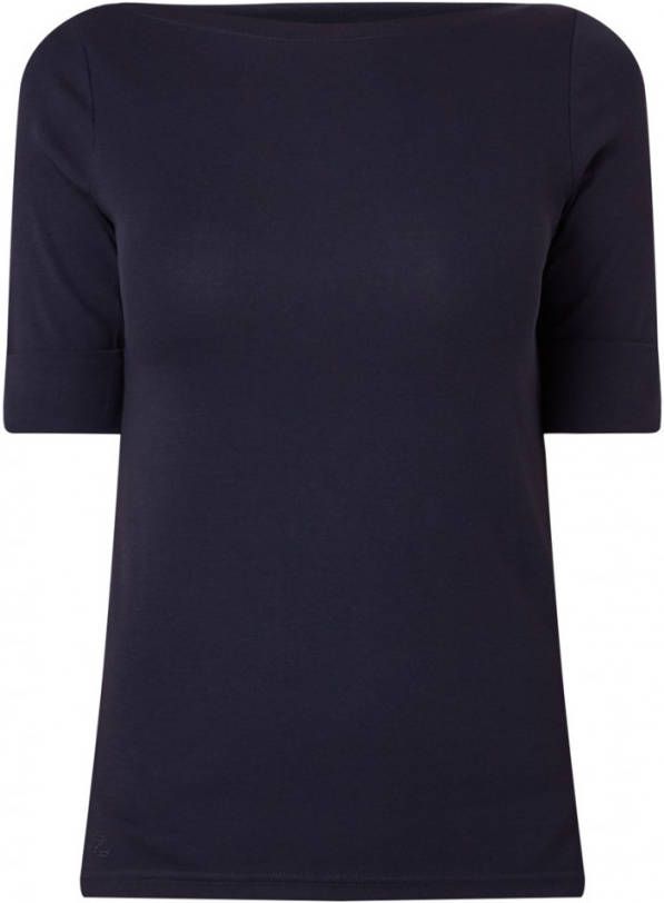 Ralph Lauren Judy Elbow Sleeve T Shirt , Blauw, Dames