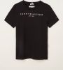 Tommy Hilfiger unisex T shirt van biologisch katoen zwart online kopen