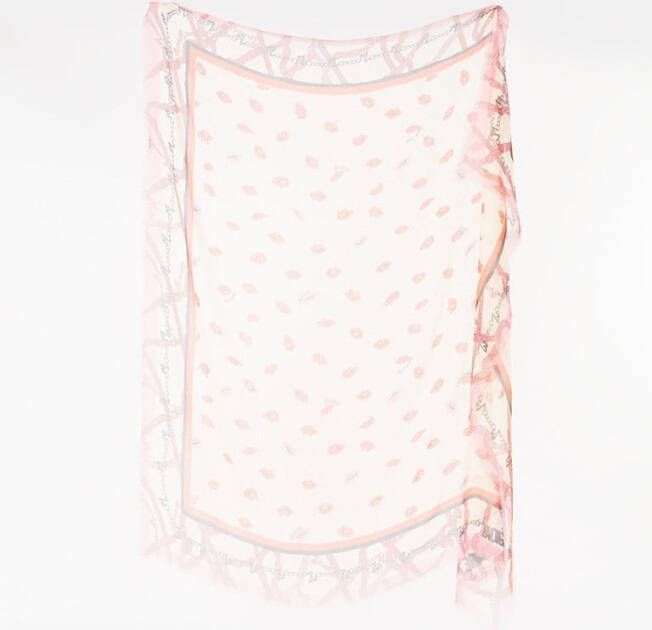 Zadig&Voltaire Kerry Kiss sjaal met print 135 x 135 cm
