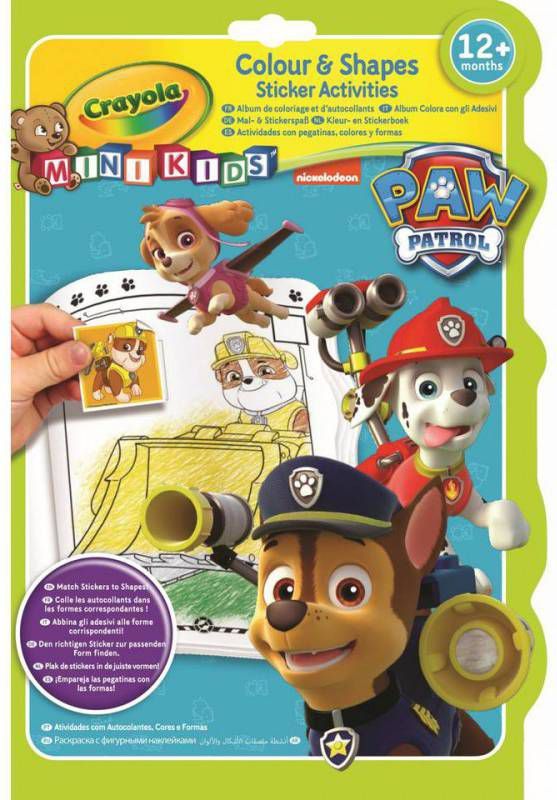Mini Kids Kleur & stickerboek Paw Patrol