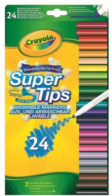 Crayola Viltstiften Met Superpunt 24 Stuks