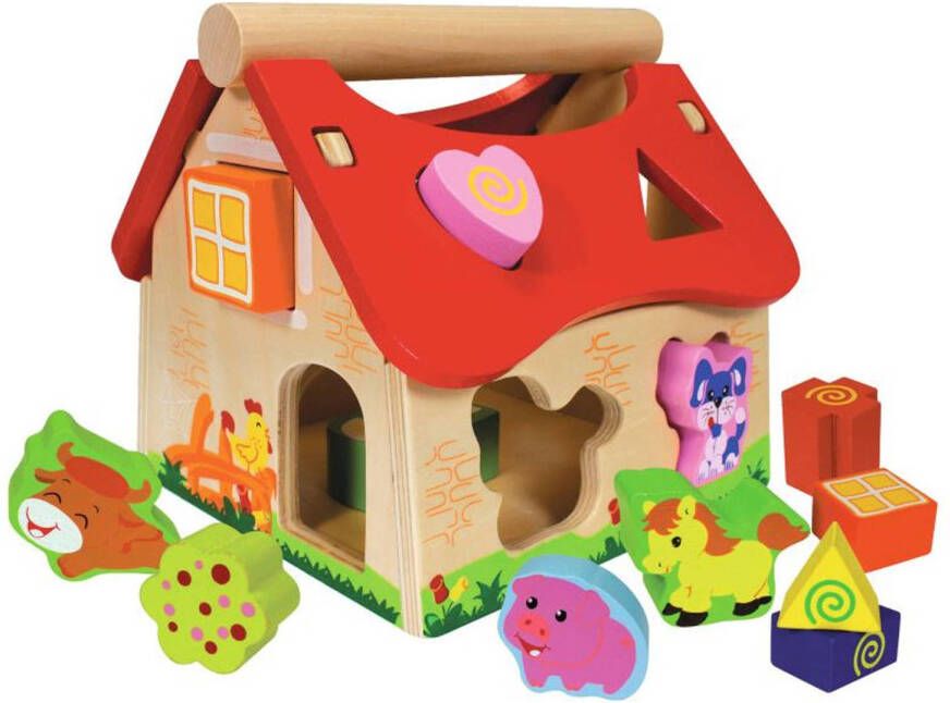 Eichhorn Vormenstoof Boerderij Junior 18 X 17, 5 Cm Hout 15 delig