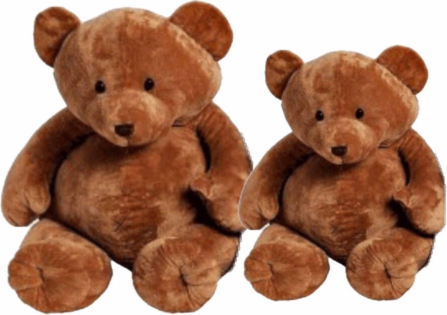Happy Horse Set Van 2x Stuks Teddyberen 24 En 32 Cm Knuffelberen