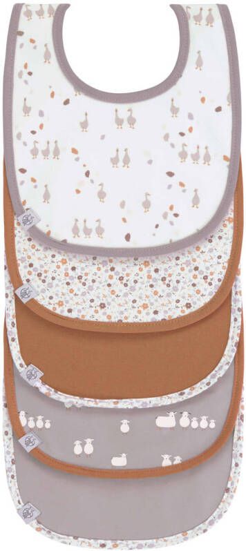 Lässig Slab Tiny Farmer Lila Set Van 5 Slabben Katoen Polyester 21, 5 Centimeter X 29 Centimeter