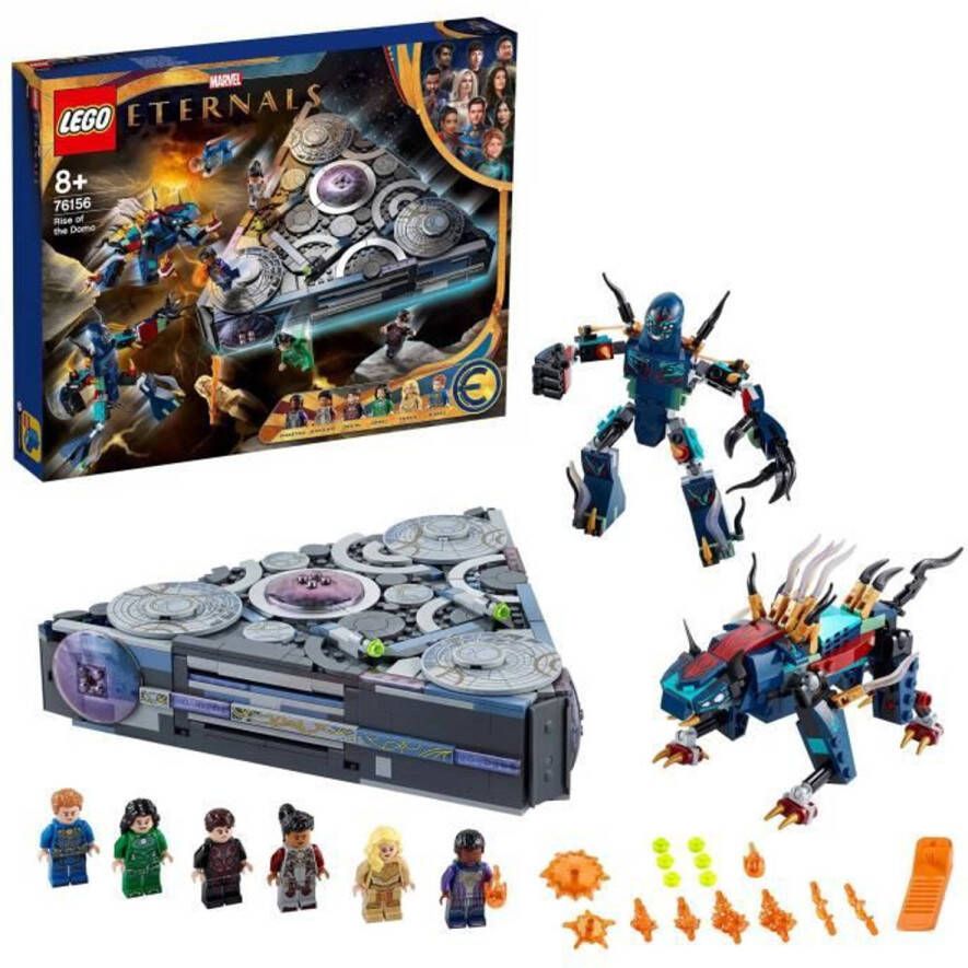 Lego 76156 Marvel Opkomst van de Domo Ruimtebouwspeelgoed Superheld Ruimteschip uit The Eternals Film en 2 Deviant figuren