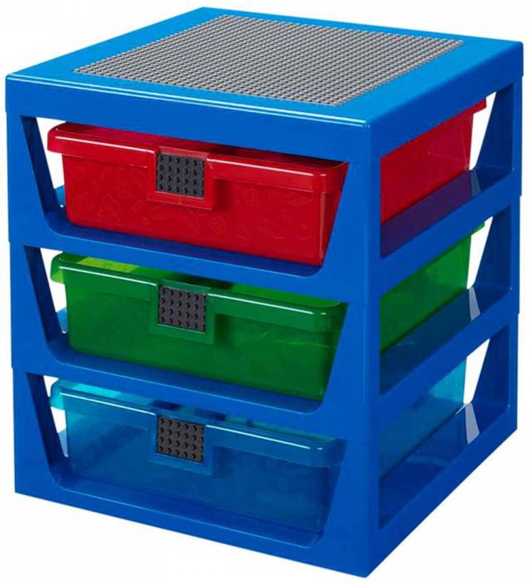 LEGO Iconic Opbergrek Met 3 Lades Blauw