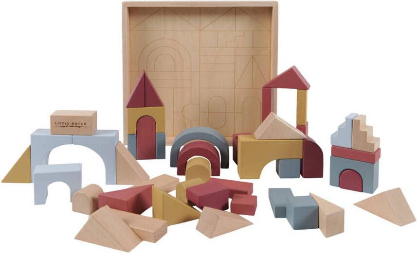 Little Dutch Houten Blokkendoos 47 delig
