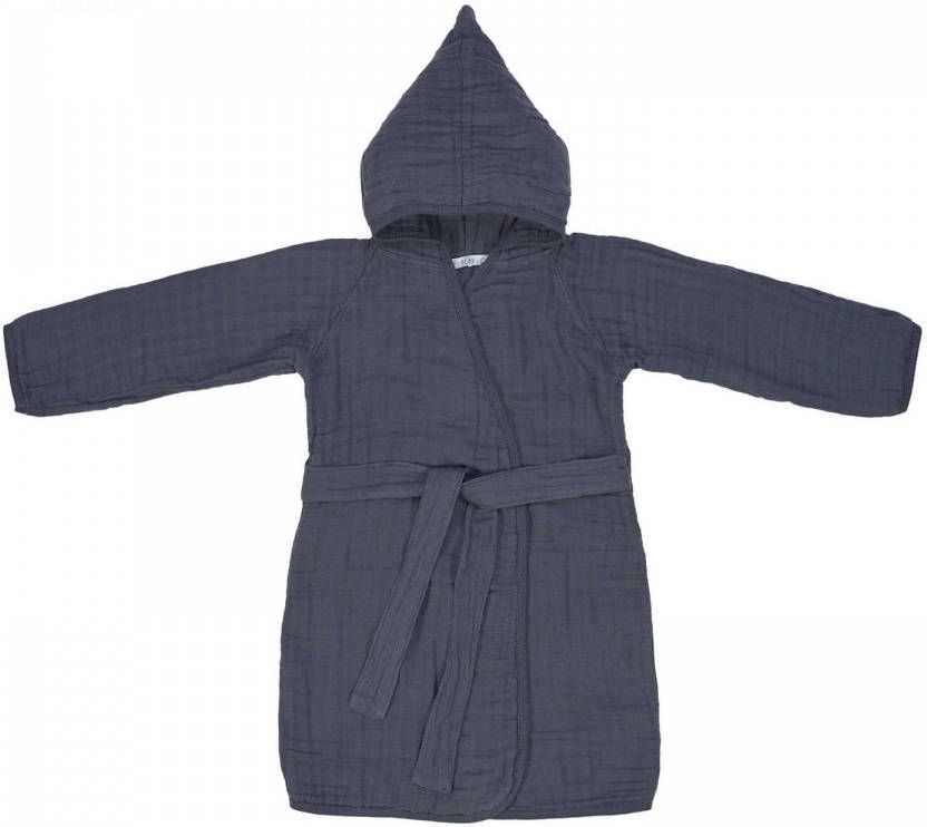 Lässig Badjas Muslin Navy 12 Tot 18 Maanden- 86