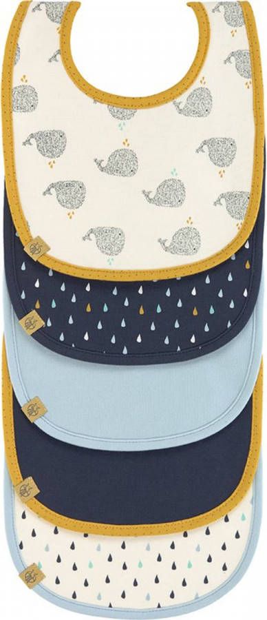 Lässig Slabbetje Little Water 5 Stuks Whale