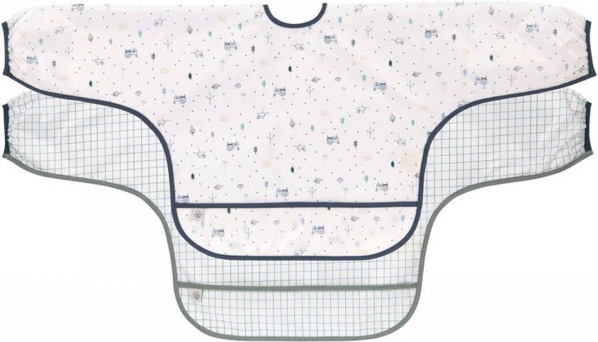 Lässig Slabbetje Met Lange Mouwen Garden Explorer Tractor 2 Stuks