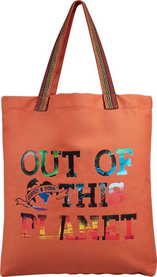 Scotch & Soda Canvas tote met print