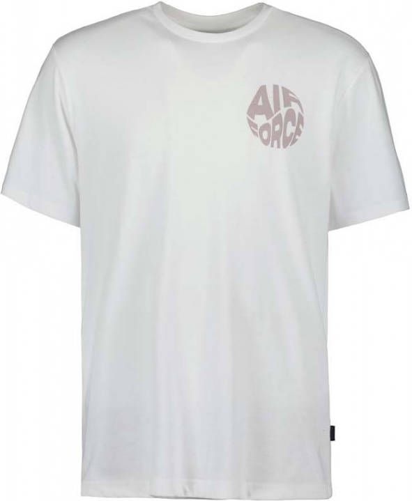 Airforce T shirt met logo en backprint