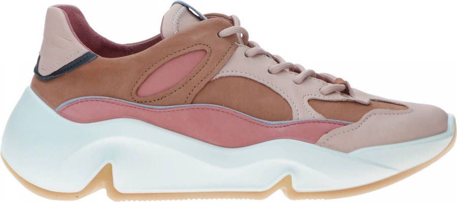 Ecco Chunky Sneaker Bruin/Roze/Multi