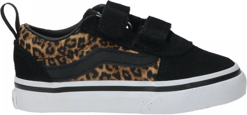 Vans Ward V Cheetah Klittenband Sneaker Meisjes Zwart/Multi