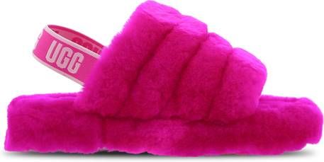 Ugg Fluff Yeah Slide Open Teen voor Kinderen in Rock Rose,| Shearling