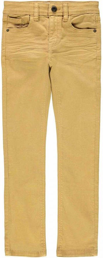 name it ! Jongens Lange Broek Maat 110 Bruin Katoen/elasthan