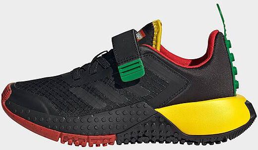 Adidas Sport DNA x LEGO Lifestyle Schoenen met Elastische Veters en Klittenband Core Black/Core Black/Red Kind
