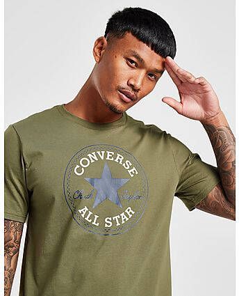 Converse Large Logo T Shirt Green Heren
