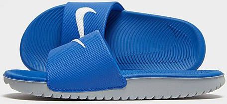 Nike Kawa Slippers Kinderen Hyper Cobalt/White Kind