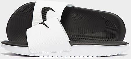 Nike Kawa Slippers Kinderen White/Black Kind