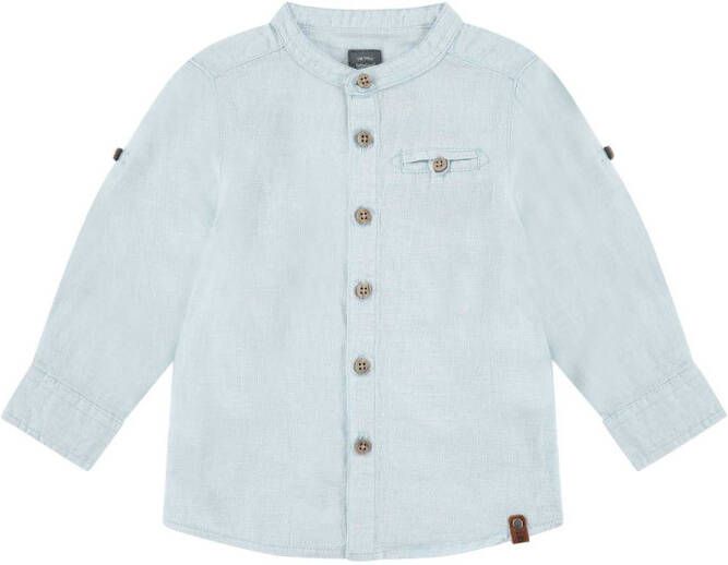 Babyface ! Jongens Blouse Lange Mouw -- Lichtblauw Katoen/linnen