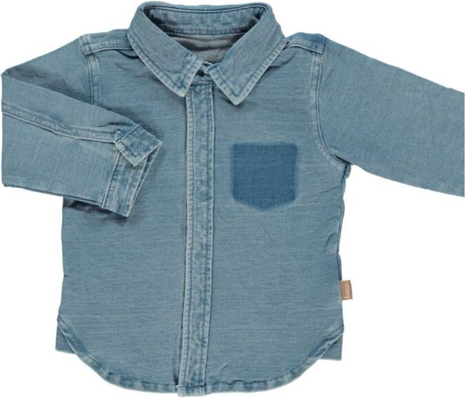 Bess ! Jongens Blouse Lange Mouw -- Denim Katoen/elasthan