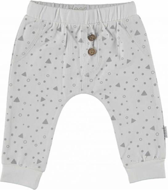 Bess ! Unisex Lange Broek -- Wit Katoen/elasthan