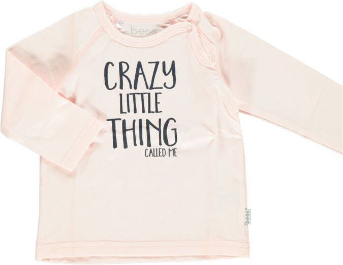 b.e.s.s  Lange mouw shirt Gekke kleine ding Roze/lichtroze Gr.50 Meisjes