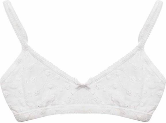 Claesens ! Meisjes BH tje -- Wit Katoen/lycra